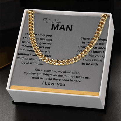 To My Man - Cuban Link Chain