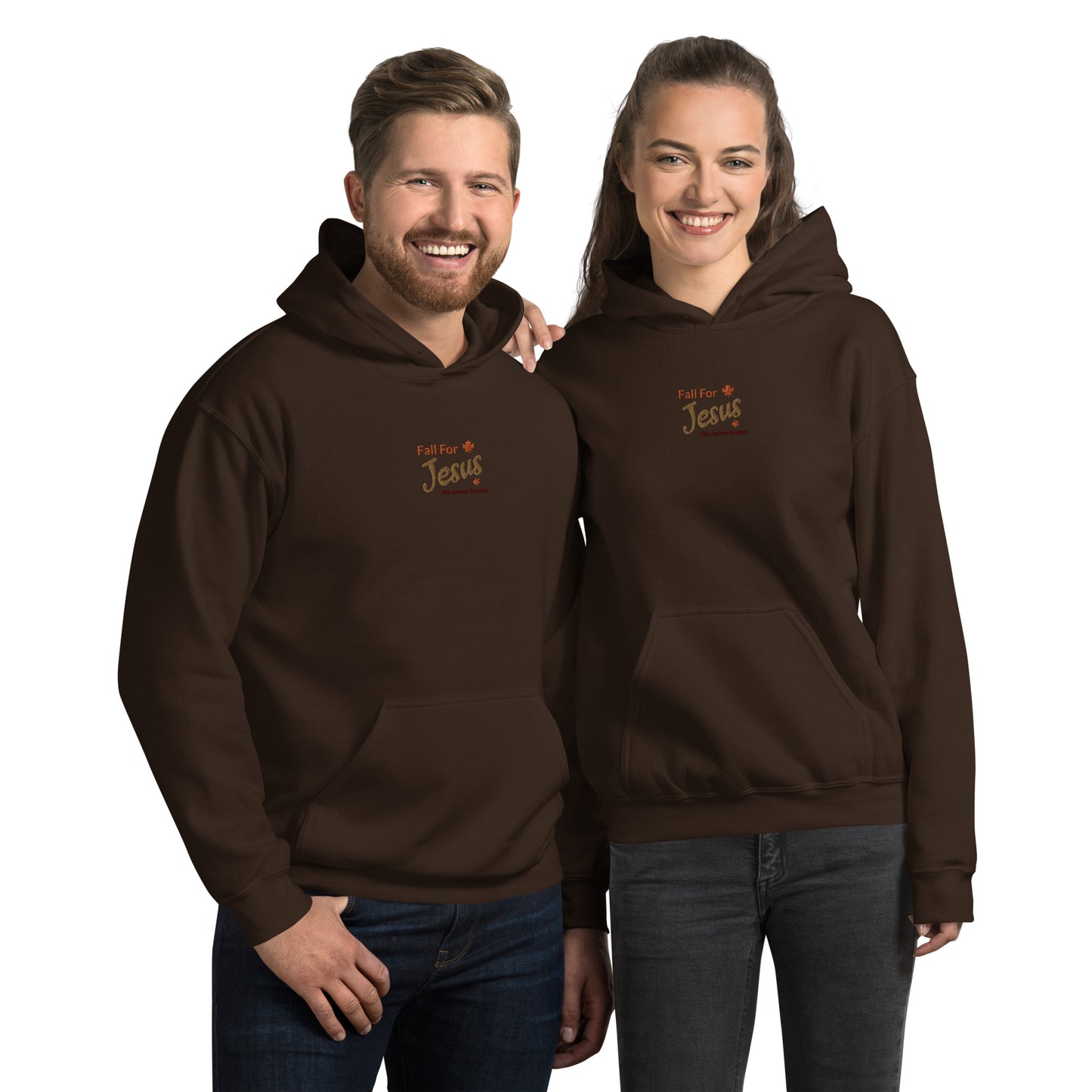 Embroidered Unisex Hoodie: Fall For Jesus