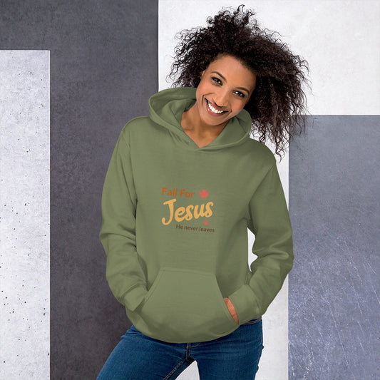 Printed Unisex Hoodie: Fall for Jesus